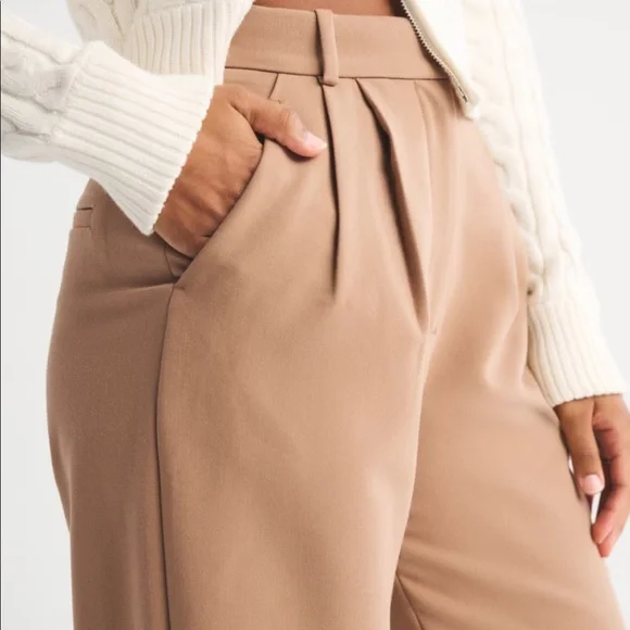 Curve Love A&F Sloane Tailored Wide Leg Pant - Picture 5 of 9